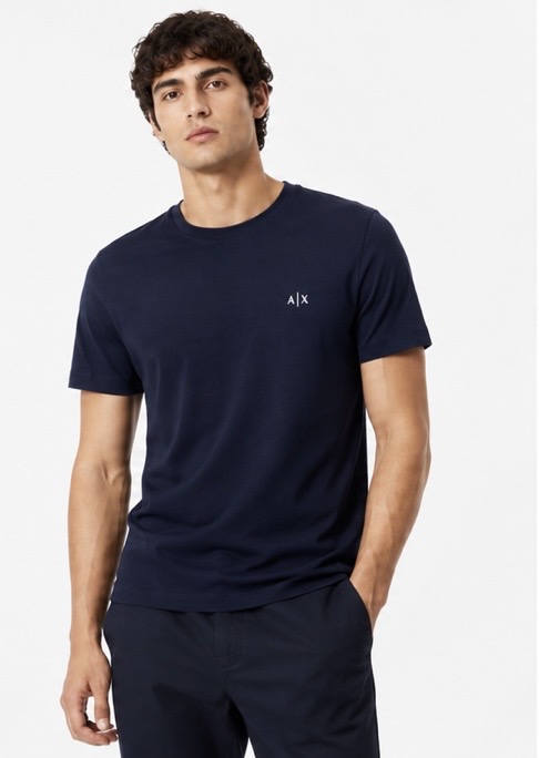 Armani Exchange Básica - Azul marinho