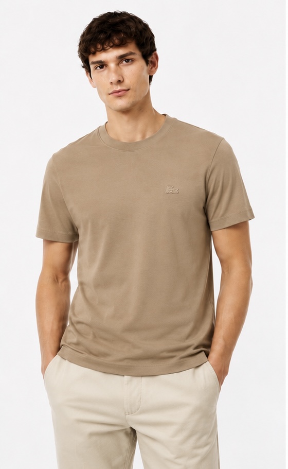Lacoste Monocromatica Bege Escuro 