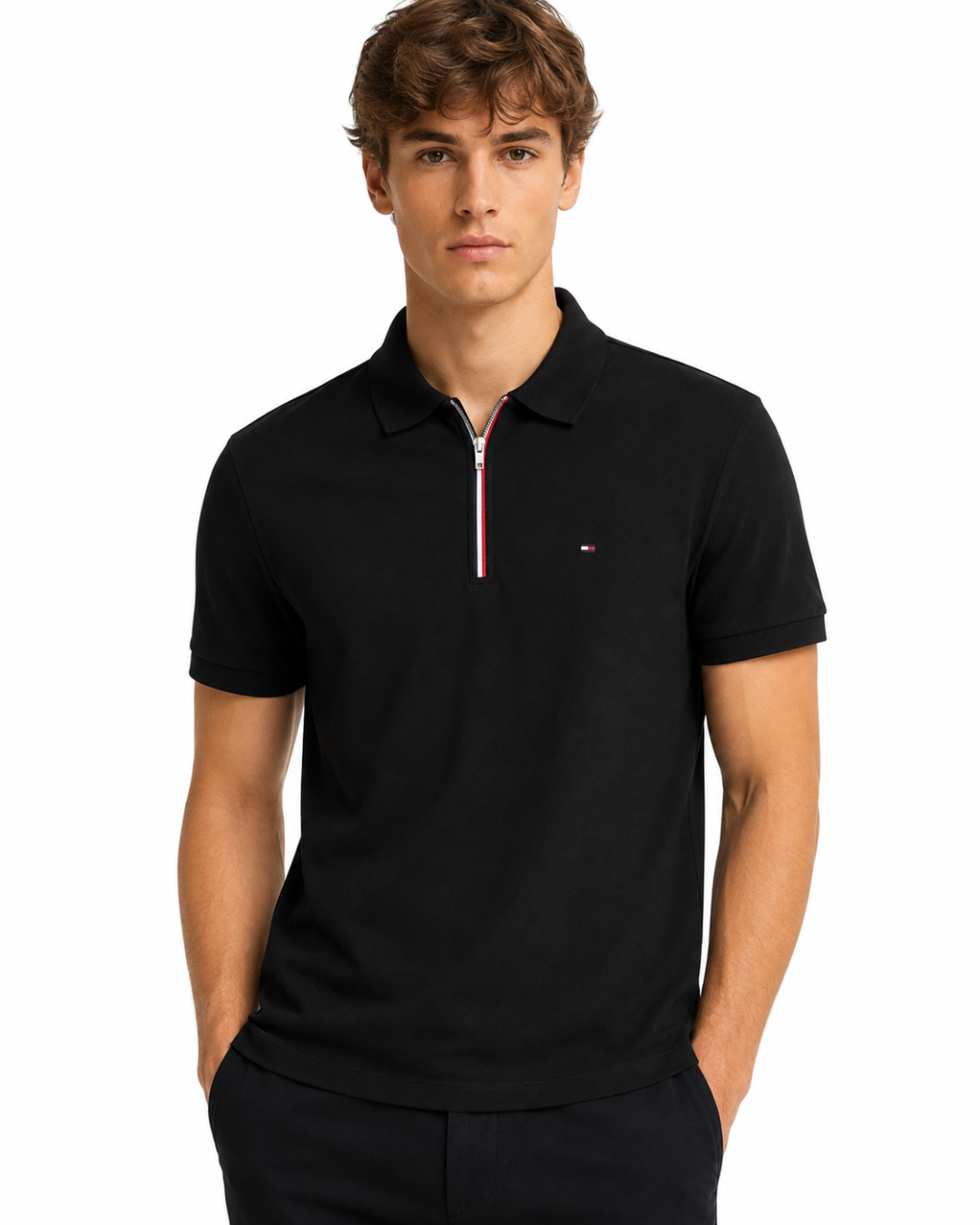 Tommy Hilfiger Ziper Detalhe Polo